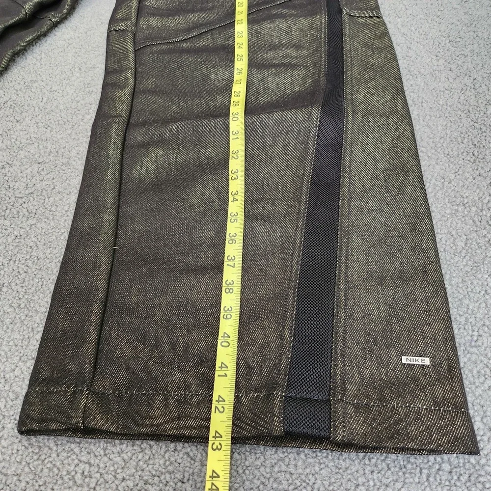 Mens Sz 30 Nike x XT Denim Pants Wide Leg Active Pants Metallic Black HV9578-010